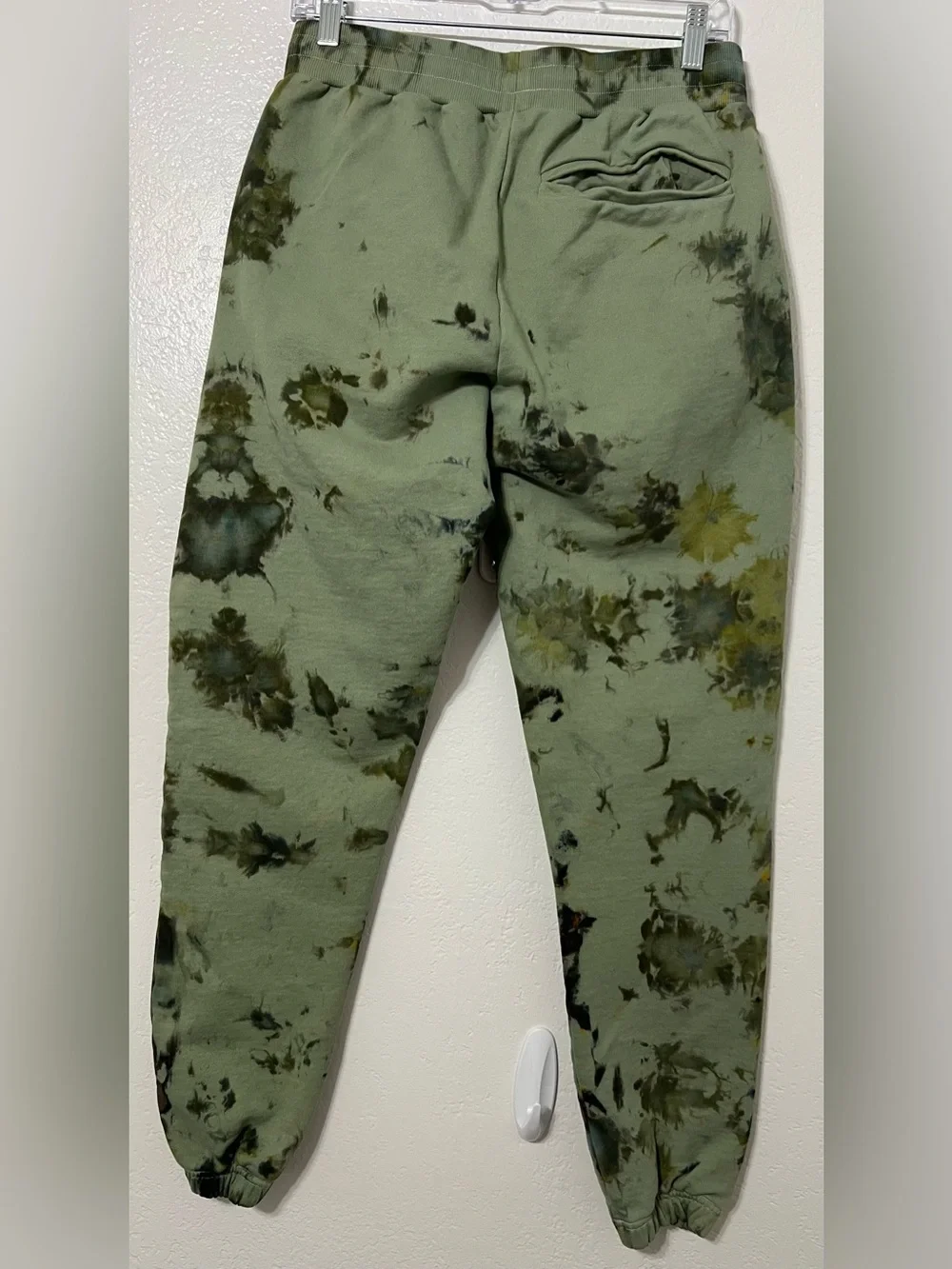 Mndpwrs Matching Tie Dye Sweat Set Green Fleece Sweatshirt & Joggers Size Small